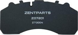 ZENTPARTS Z07201 - Kit de plaquettes de frein, frein à disque cwaw.fr