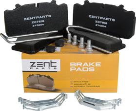 ZENTPARTS Z07216 - Kit de plaquettes de frein, frein à disque cwaw.fr