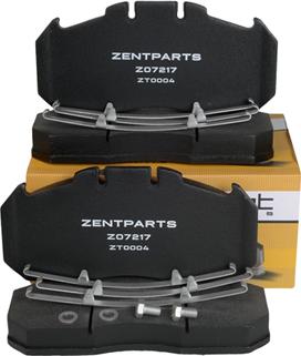 ZENTPARTS Z07217 - Kit de plaquettes de frein, frein à disque cwaw.fr