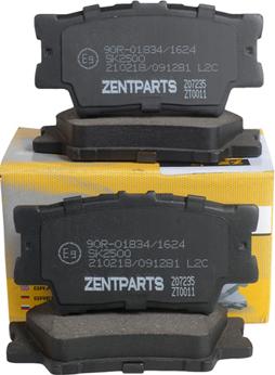 ZENTPARTS Z07235 - Kit de plaquettes de frein, frein à disque cwaw.fr