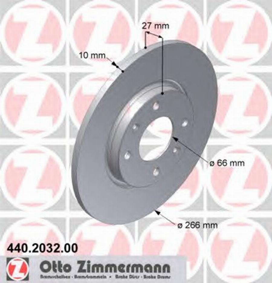 Zimmermann 440 2032 00 - Disque de frein cwaw.fr