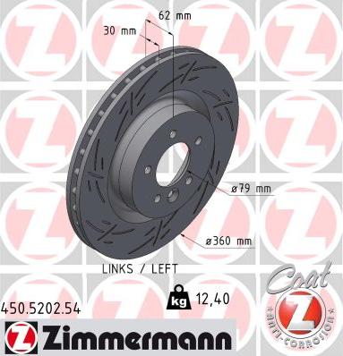 Zimmermann 450.5202.54 - Disque de frein cwaw.fr