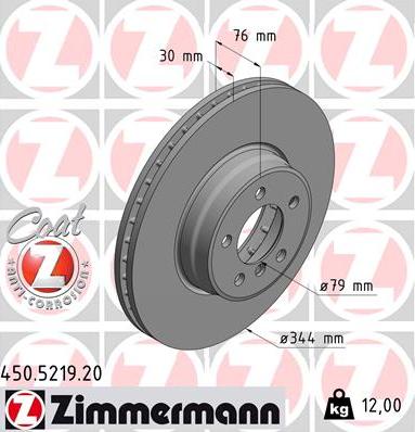 Zimmermann 450.5219.20 - Disque de frein cwaw.fr