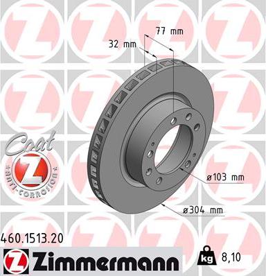 Zimmermann 460.1513.20 - Disque de frein cwaw.fr