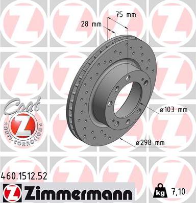 Zimmermann 460.1512.52 - Disque de frein cwaw.fr