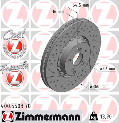 Zimmermann 400.5503.70 - Disque de frein cwaw.fr