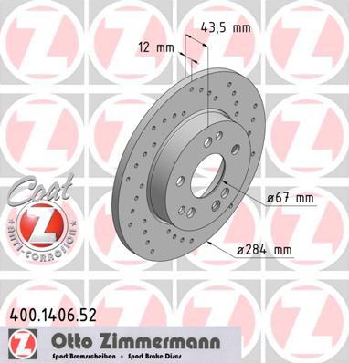 Zimmermann 400.1406.52 - Disque de frein cwaw.fr