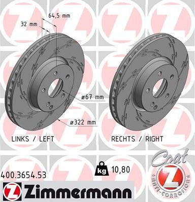 Zimmermann 400.3654.53 - Disque de frein cwaw.fr