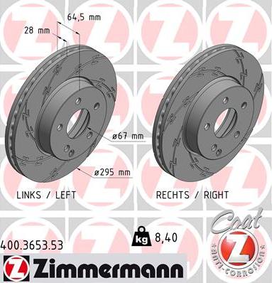 Zimmermann 400.3653.53 - Disque de frein cwaw.fr