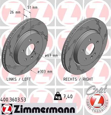 Zimmermann 400.3603.53 - Disque de frein cwaw.fr