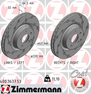 Zimmermann 400.3637.53 - Disque de frein cwaw.fr