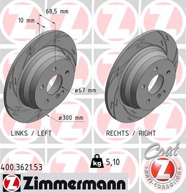 Zimmermann 400.3621.53 - Disque de frein cwaw.fr