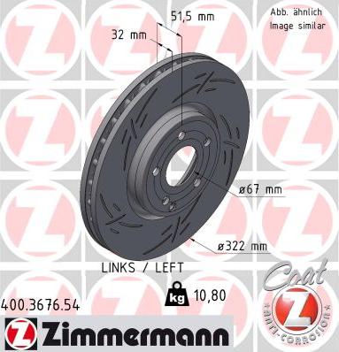 Zimmermann 400.3676.54 - Disque de frein cwaw.fr