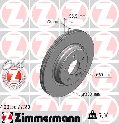 Zimmermann 400.3677.20 - Disque de frein cwaw.fr