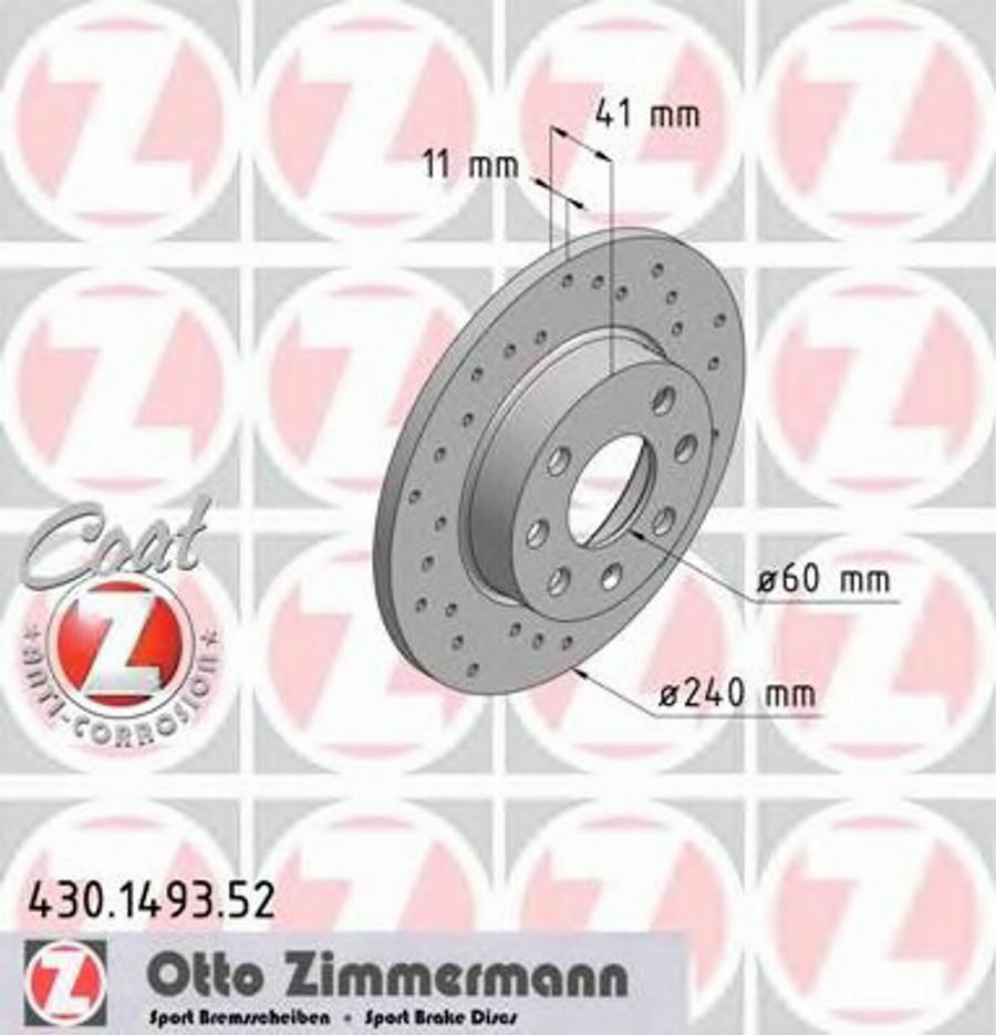 Zimmermann 430.1493.52 - Disque de frein cwaw.fr