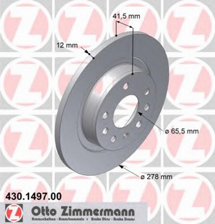 Zimmermann 430.1497.00 - Disque de frein cwaw.fr