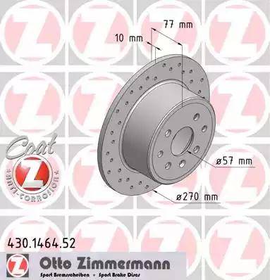 Zimmermann 430.1464.52 - Disque de frein cwaw.fr