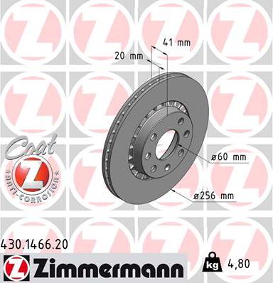 Zimmermann 430.1466.20 - Disque de frein cwaw.fr