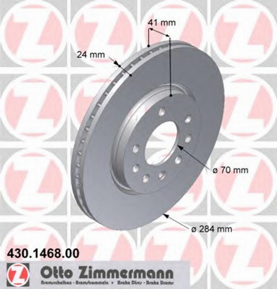 Zimmermann 430 1468 00 - Disque de frein cwaw.fr