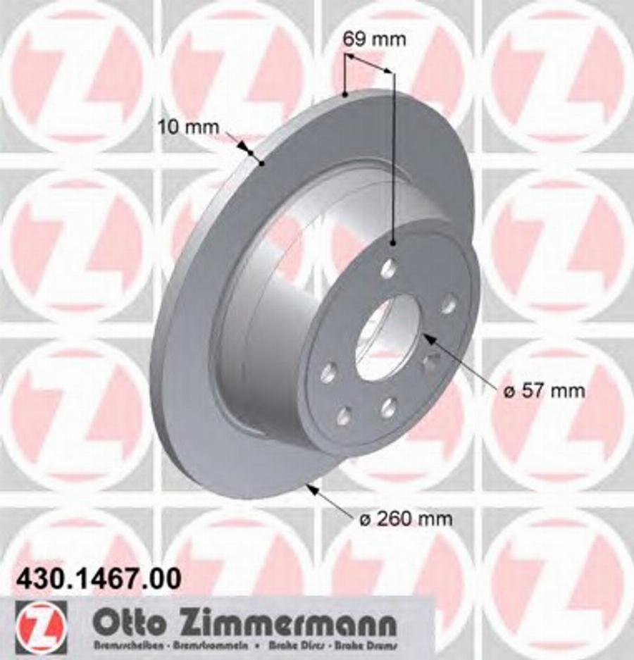 Zimmermann 430.1467.00 - Disque de frein cwaw.fr