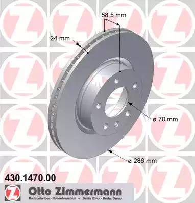 Zimmermann 430.1470.00 - Disque de frein cwaw.fr