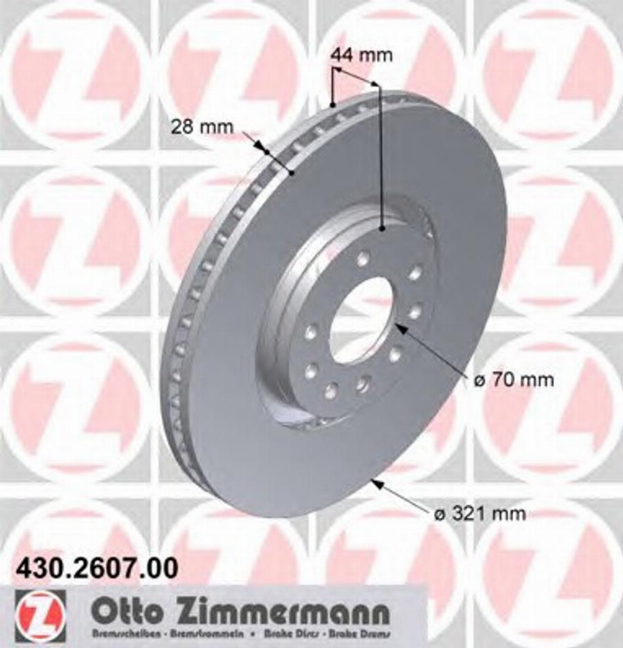 Zimmermann 430.2607.00 - Disque de frein cwaw.fr