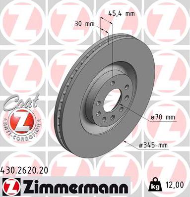 Zimmermann 430.2620.20 - Disque de frein cwaw.fr