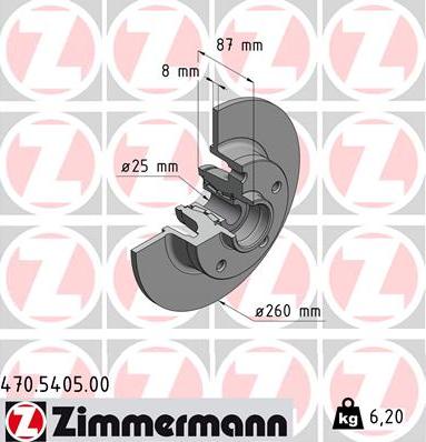 Zimmermann 470.5405.00 - Disque de frein cwaw.fr