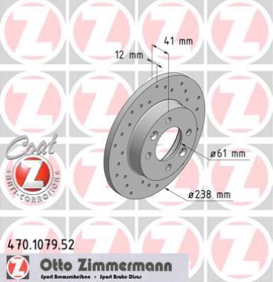 Zimmermann 470.1079.52 - Disque de frein cwaw.fr