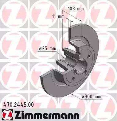 Zimmermann 470.2445.00 - Disque de frein cwaw.fr