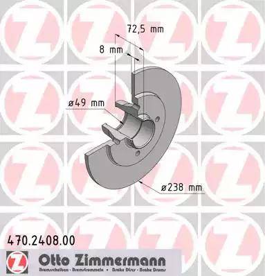 Zimmermann 470.2408.00 - Disque de frein cwaw.fr