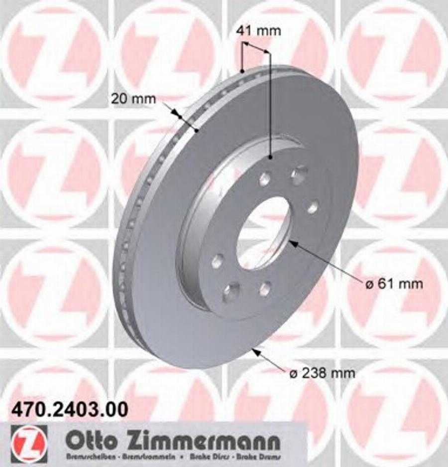 Zimmermann 470.2403.00 - Disque de frein cwaw.fr