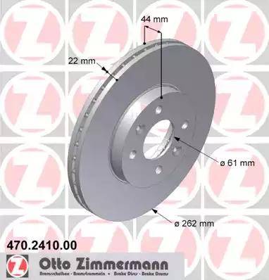 Zimmermann 470.2410.00 - Disque de frein cwaw.fr