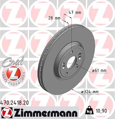 Zimmermann 470.2418.20 - Disque de frein cwaw.fr