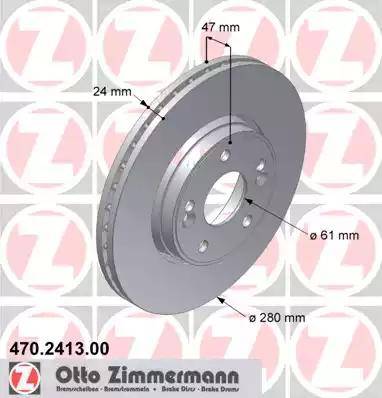 Zimmermann 470.2413.00 - Disque de frein cwaw.fr