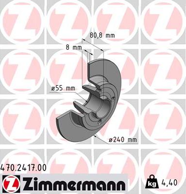 Zimmermann 470.2417.00 - Disque de frein cwaw.fr