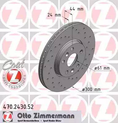 Zimmermann 470.2430.52 - Disque de frein cwaw.fr