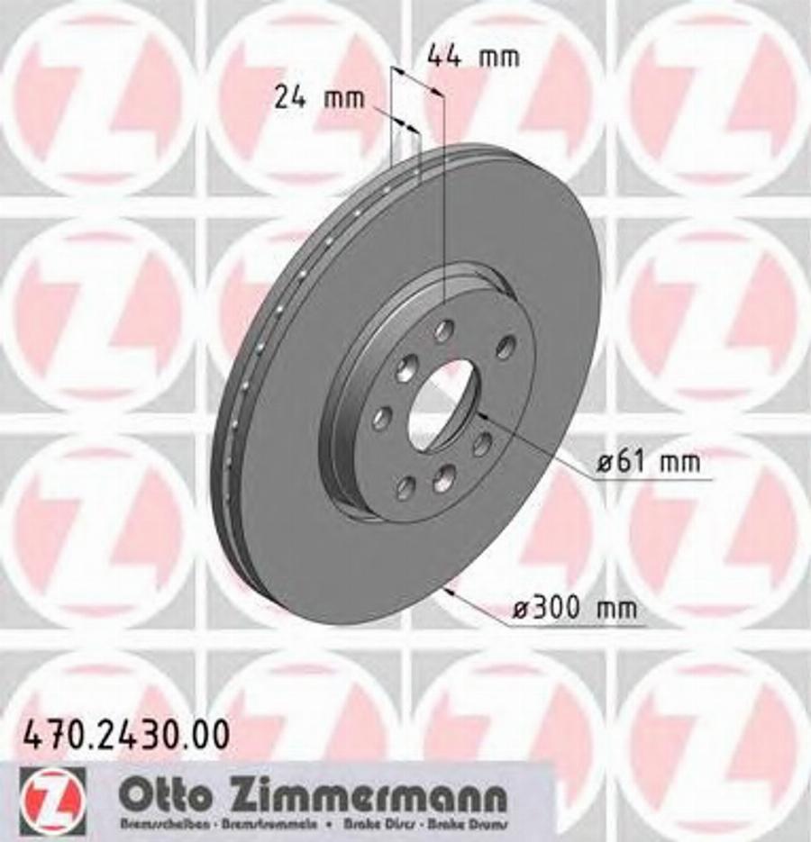 Zimmermann 470.2430.00 - Disque de frein cwaw.fr