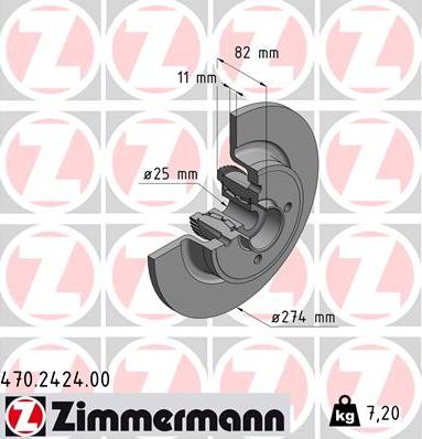 Zimmermann 470.2424.00 - Disque de frein cwaw.fr