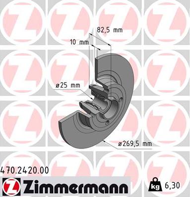 Zimmermann 470.2420.00 - Disque de frein cwaw.fr