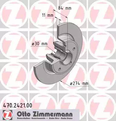 Zimmermann 470.2421.00 - Disque de frein cwaw.fr