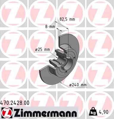 Zimmermann 470.2428.00 - Disque de frein cwaw.fr