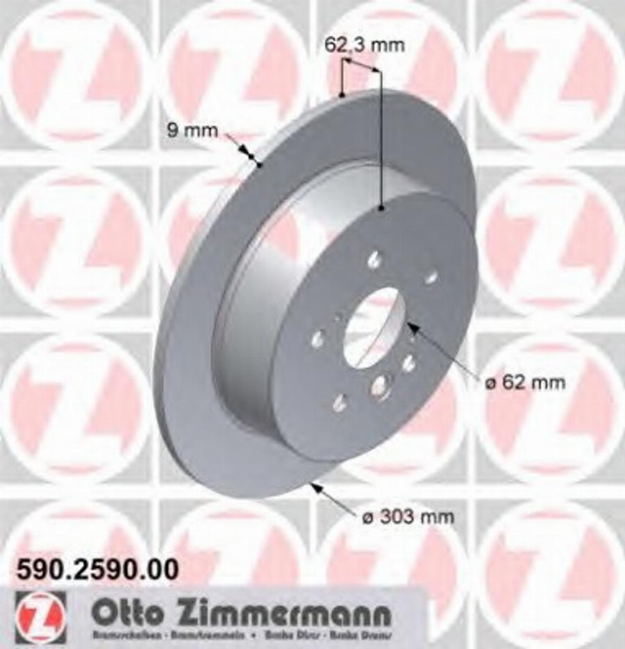 Zimmermann 590.2590.00 - Disque de frein cwaw.fr