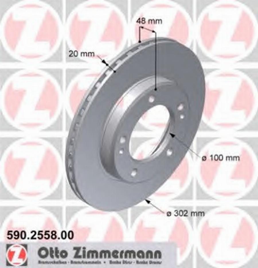 Zimmermann 590255800 - Disque de frein cwaw.fr