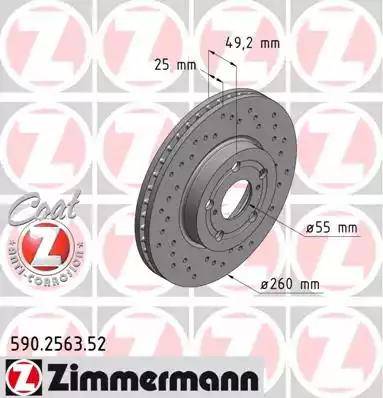 Zimmermann 590.2563.52 - Disque de frein cwaw.fr