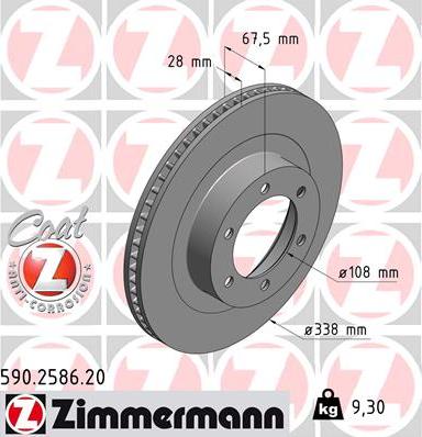 Zimmermann 590.2586.20 - Disque de frein cwaw.fr