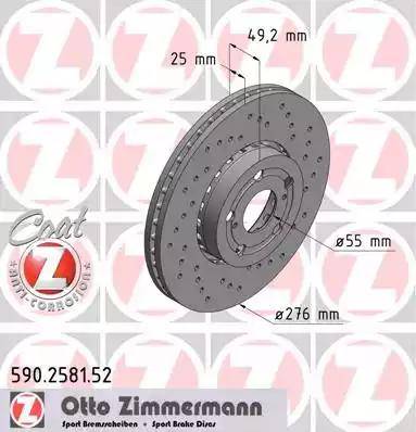 Zimmermann 590.2581.52 - Disque de frein cwaw.fr