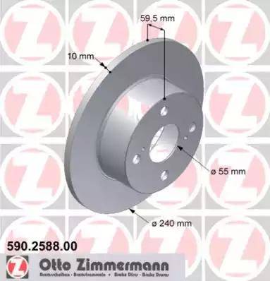 Zimmermann 590.2588.00 - Disque de frein cwaw.fr