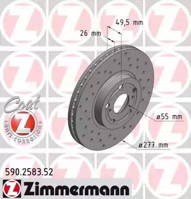 Zimmermann 590.2583.52 - Disque de frein cwaw.fr