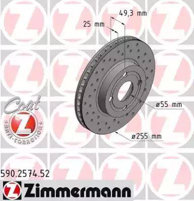 Zimmermann 590.2574.52 - Disque de frein cwaw.fr